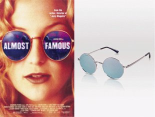Kate Hudson sunglasses Almost Famous PERVERSE sunglasses halloween novelty costume round sunglasses