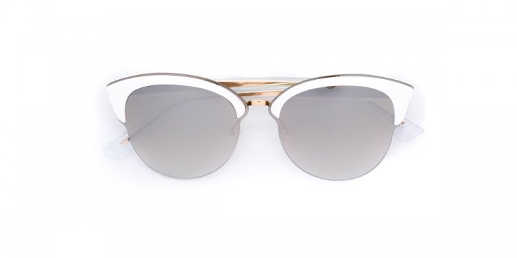 Dior white sunglasses