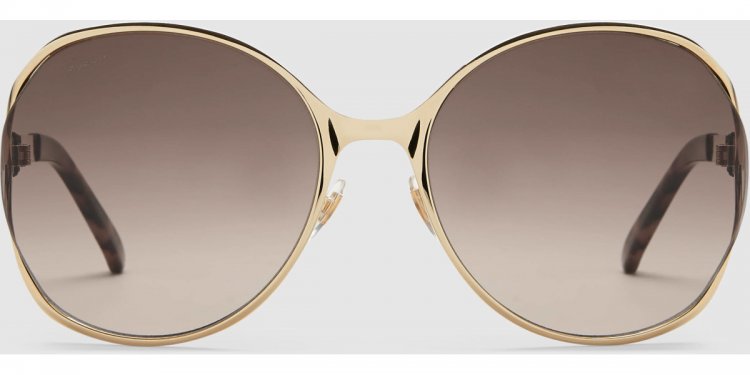 Gucci metal frame sunglasses