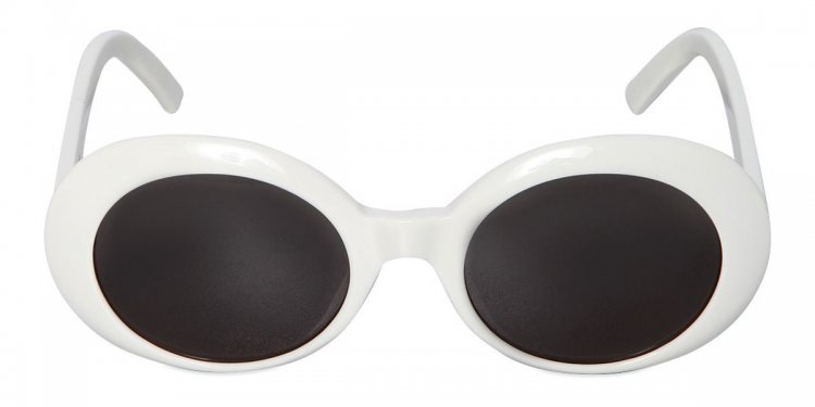 Round white sunglasses round