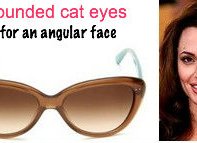 Best cat eye sunglasses for an angular face shape. Shades by Kate Spade