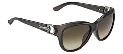 Gucci, black and crystal sunglasses