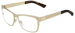 gucci, lattice gold frame